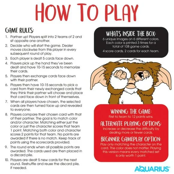 Gremlins Memory Master Game - Picture 7 of 9